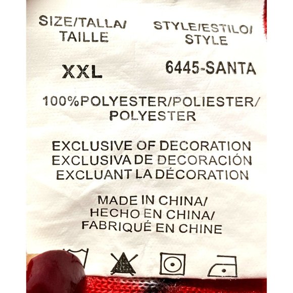 #Follow me Christmas one piece zip up pajamas santa hood candy canes women's XXL - Picture 10 of 13